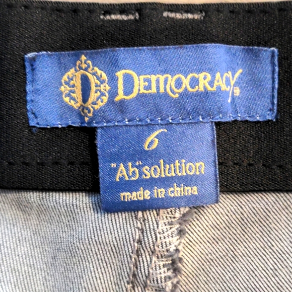 Democracy "Ab"solution denim, dark grey, skinny jean, ankle, size 6 - Picture 3 of 4
